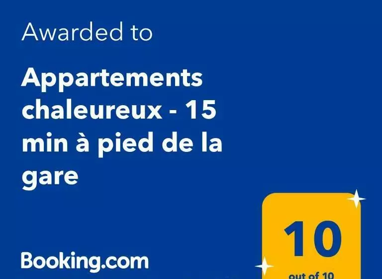 Appartements Chaleureux 15 Min à Pied De La Gare