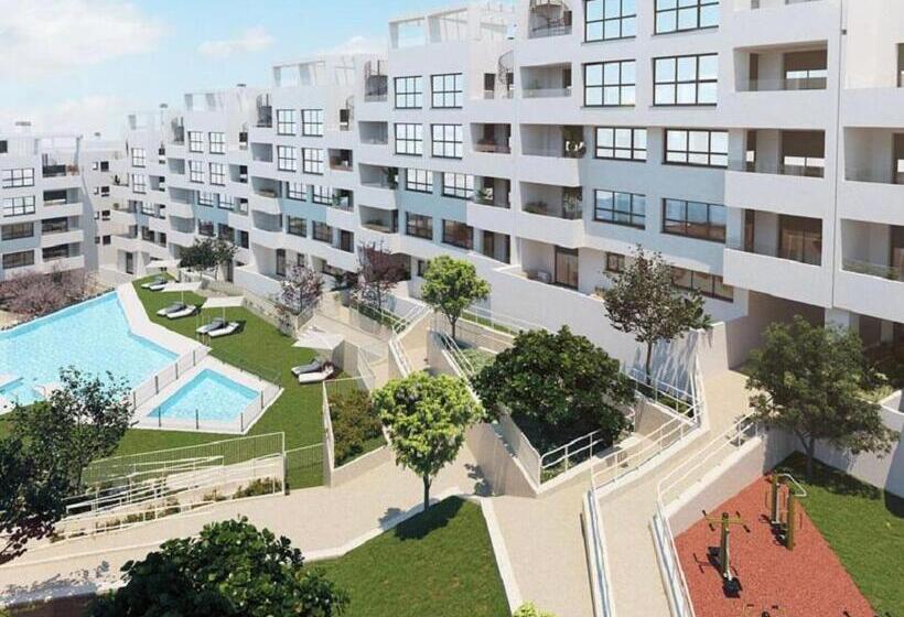 New 3 Bed Apartment Estepona Town With Pool
