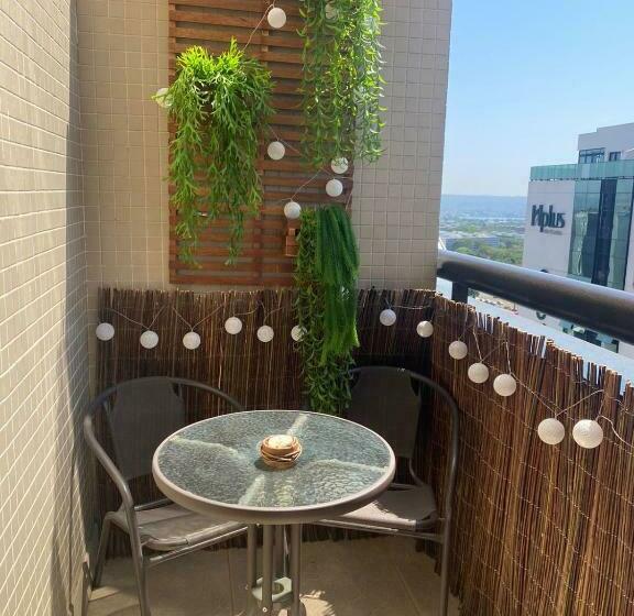 בית מלון כפרי Lindo Flat Part Grand Mercure Varanda Aconchegante