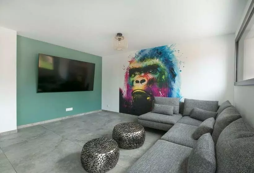 Gites Spa Strasbourg   Villa Gorille   Spa Privé, Sauna, Borne D Arcade, Babyfoot