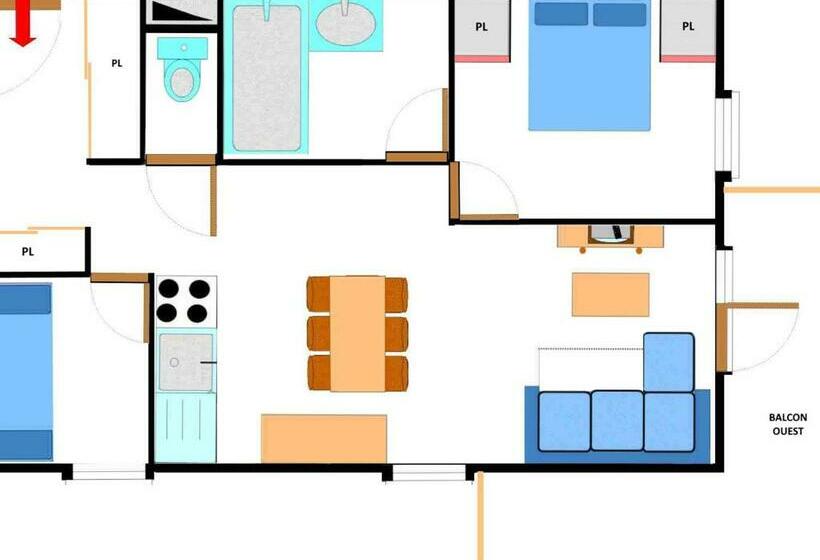 Appartement Aussois, 3 Pièces, 6 Personnes Fr 1 508 271