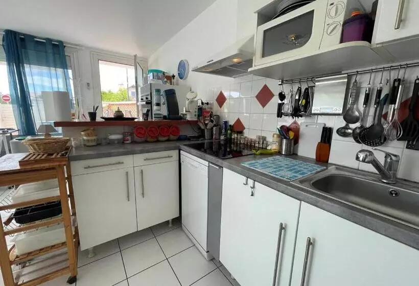 Appartement Climatisé Avec Terrasse à 100m De La Plage, Centre Saint Cyprien, Parking Et équipements