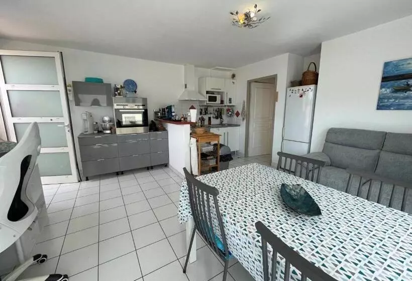 Appartement Climatisé Avec Terrasse à 100m De La Plage, Centre Saint Cyprien, Parking Et équipements