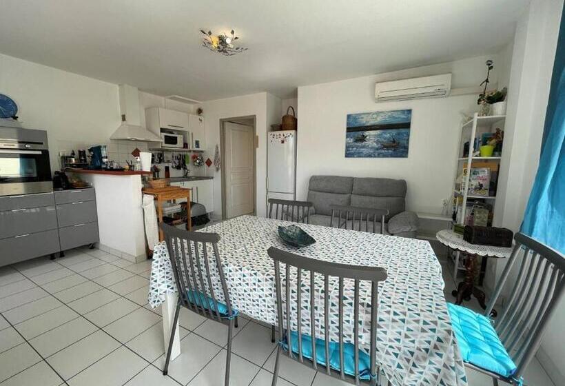 Appartement Climatisé Avec Terrasse à 100m De La Plage, Centre Saint Cyprien, Parking Et équipements