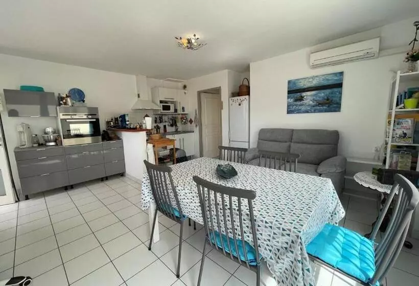 Appartement Climatisé Avec Terrasse à 100m De La Plage, Centre Saint Cyprien, Parking Et équipements