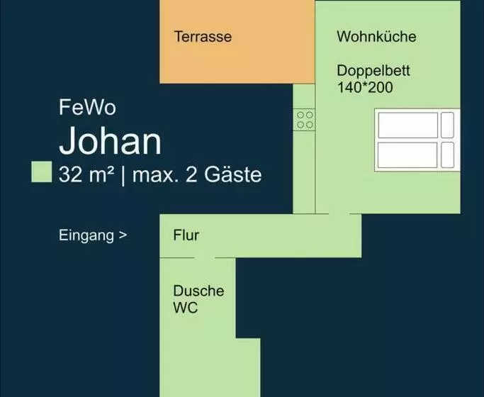 Fewo Johan   Ideal Für 1 2 Personen, Eigene Terrasse