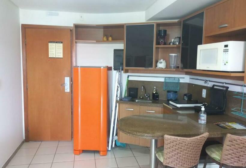 فندق Estúdio Equipado Marulhos Com Varanda, Vista De Mar E Parque Aquático, à Beira Mar Mar De Muro Alto