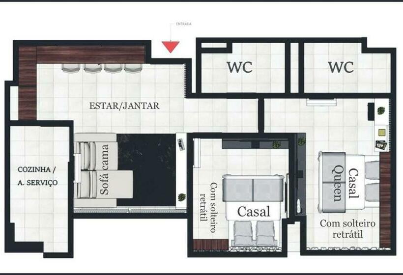 Neo Beira Mar Pajucara 2qts 2wifi 2 Garag  Adm Nutelss