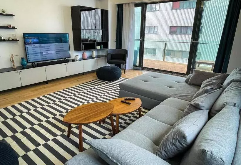 Beachfront Designer Apt, 100 Sqm, 2 Bath, Huge Terrace On The Sea Shore