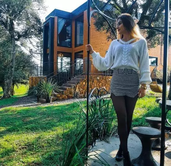 Cabana Horses La Contemporanea Próximo A Cidade E Vista Ponto Turístico Pedra Morro Do Campestre