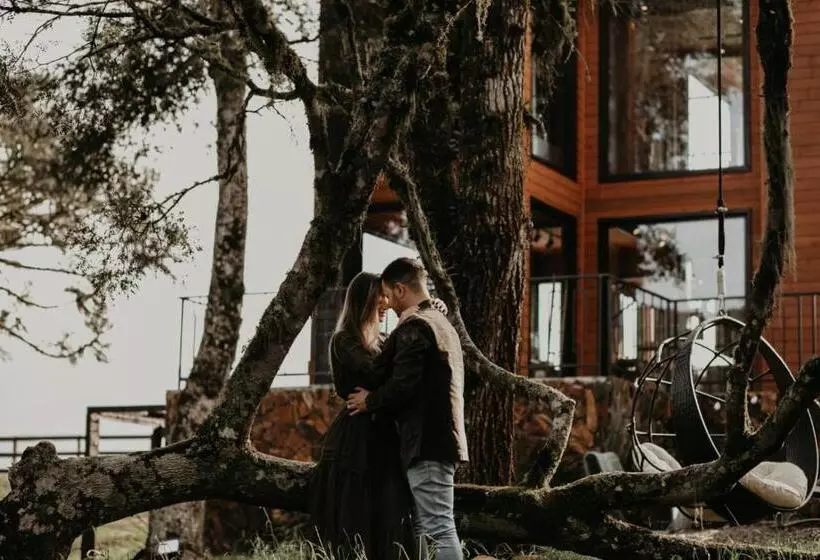 Cabana Horses La Contemporanea Próximo A Cidade E Vista Ponto Turístico Pedra Morro Do Campestre