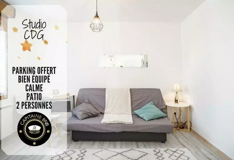 Studio Cdg   Parking Public Gratuit   Prox Outlet Et Troyes