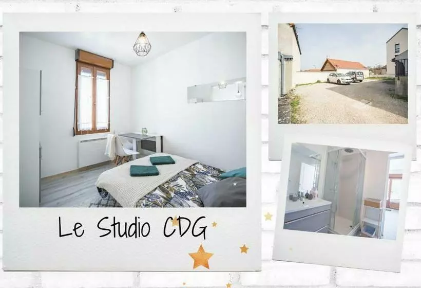Studio Cdg   Parking Public Gratuit   Prox Outlet Et Troyes