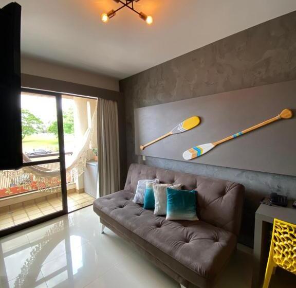 Flat Decoração Náutica C/vista Lago Paranoá
