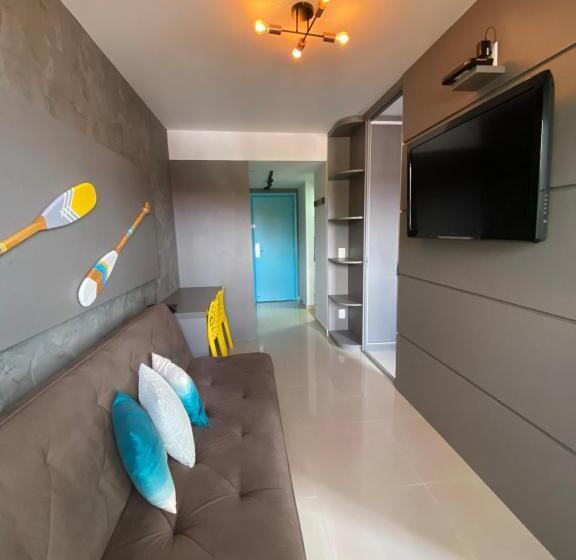 Flat Decoração Náutica C/vista Lago Paranoá