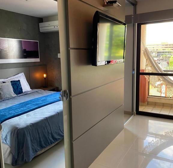 Flat Decoração Náutica C/vista Lago Paranoá