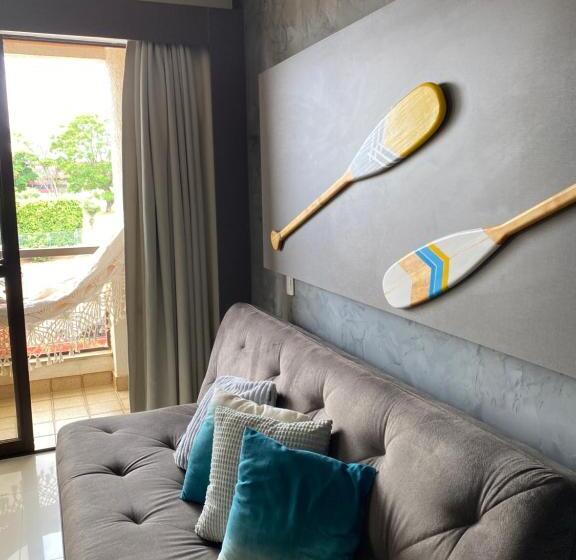 Flat Decoração Náutica C/vista Lago Paranoá
