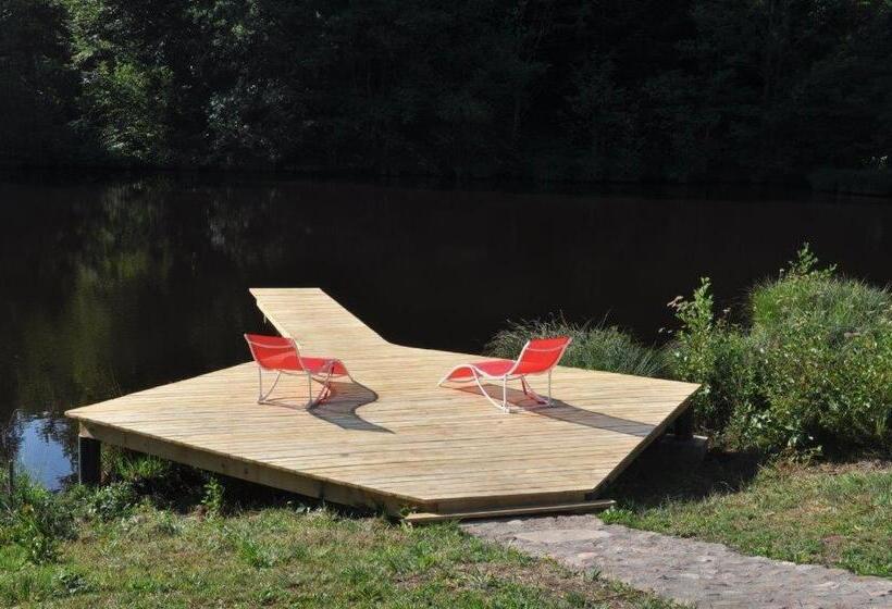 민박 Chambre Merisier Dans Une Ferme Avec étang Privé Au Coeur De La Région Des Mille étangs, Faucogney E