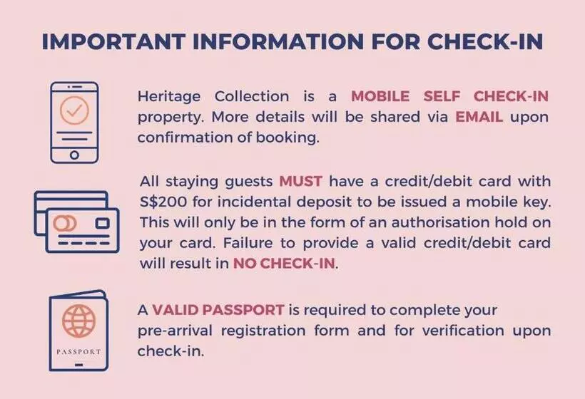 هاستل Heritage Collection On Clarke Quay   Mobile App Check In