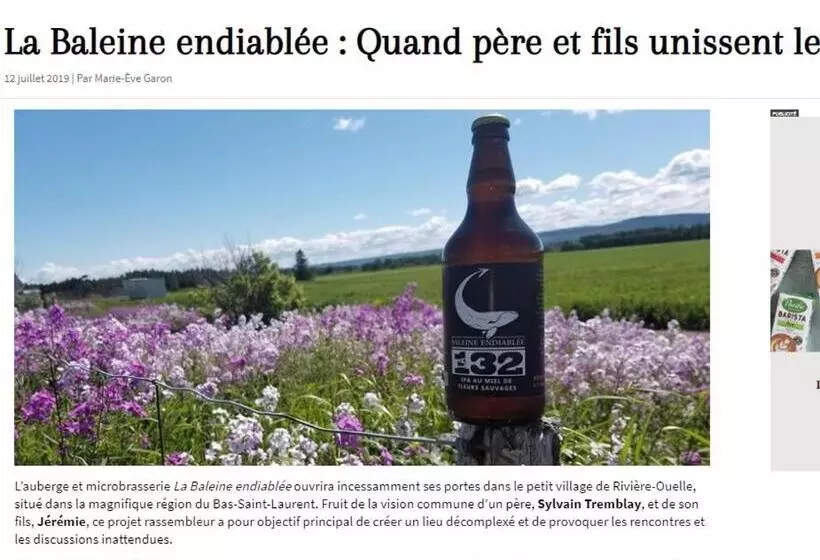 Hotelli La Baleine Endiablée Microbrasserie