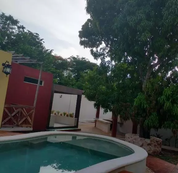 ペンション Habitacion Tizic En Casa Nicte Há