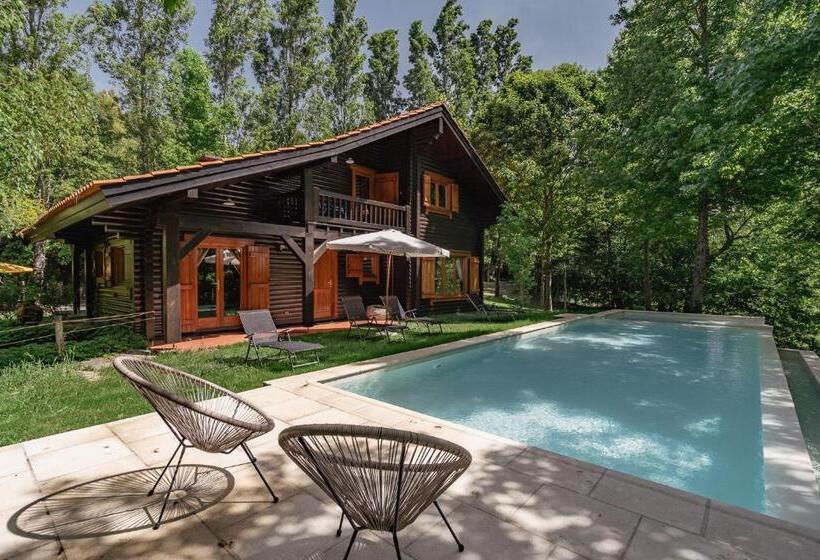 پانسیون Prado Do Xisto Chalé De Madeira A 7km De Braga