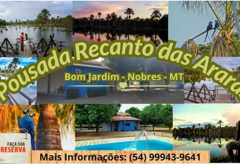Retkeilymaja Pousada Canto Das Araras   Vila Bom Jardim Nobres Mt