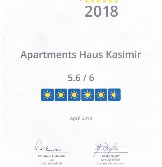 تختخواب و صبحانه Haus Kasimir