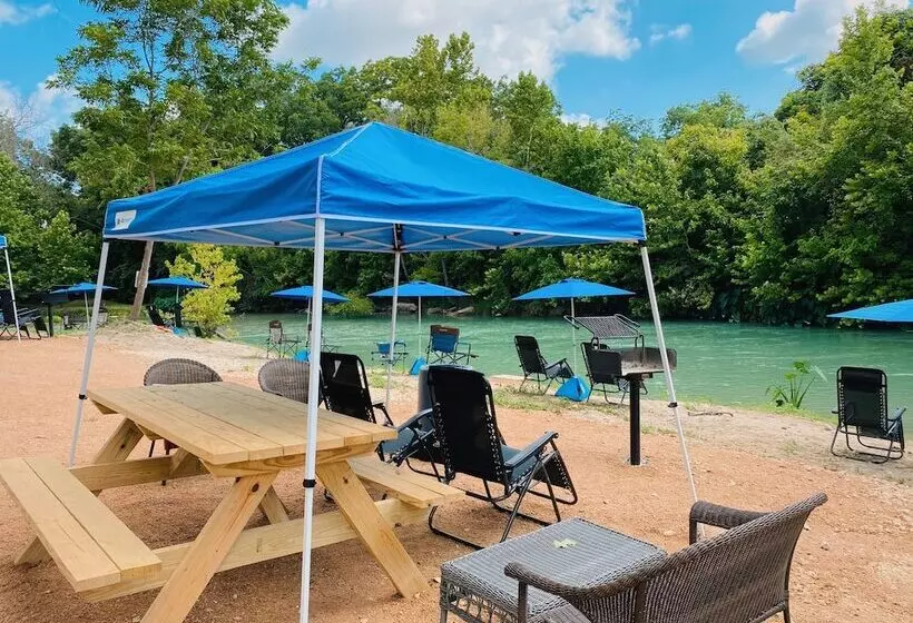 15 Blue River Camp   Glamping Cabin