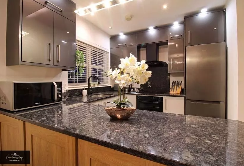 اقامتگاه Modern Home In Belfast, Office, Parking, Wifi