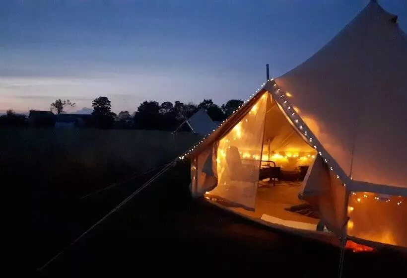 6m Xl Bell Tent With Log Burner, Near Whitby