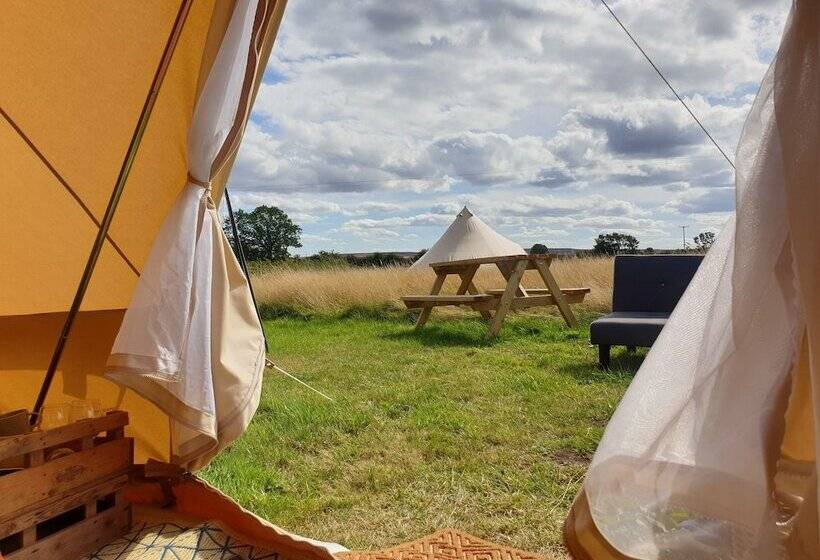 6m Xl Bell Tent With Log Burner, Near Whitby