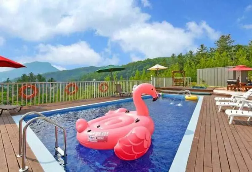 ペンション Gapyeong Bluel Pool Villa