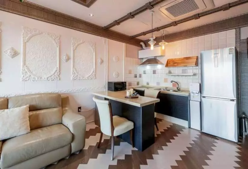 ペンション Gyeongju Blue 21 Pool Villa