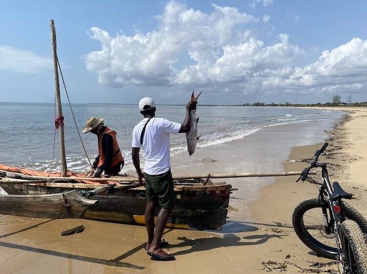 호텔 Saadani Safari Lodge Bush, River, Beach