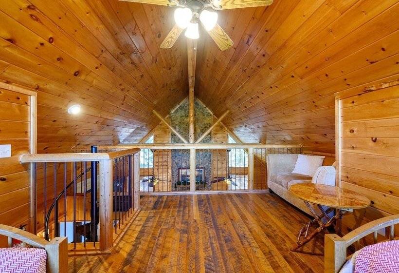 Okehi Pine Cabin With Wood Burning Fireplace And Outdoor Hot Tub By Redawning