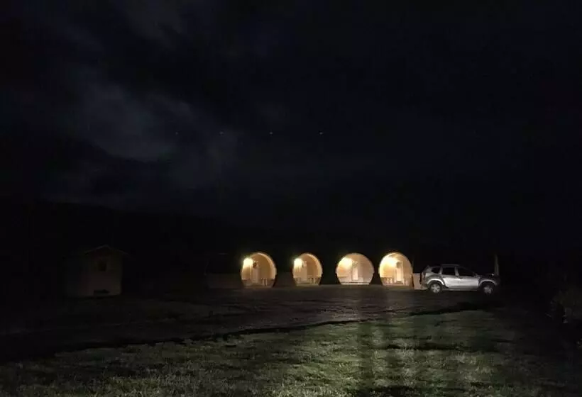 هتل Framtid Camping Lodging Barrels