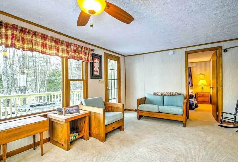 Scenic Lyman Home On Swan Pond W/ Wraparound Deck!