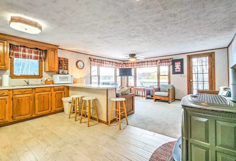 Scenic Lyman Home On Swan Pond W/ Wraparound Deck!