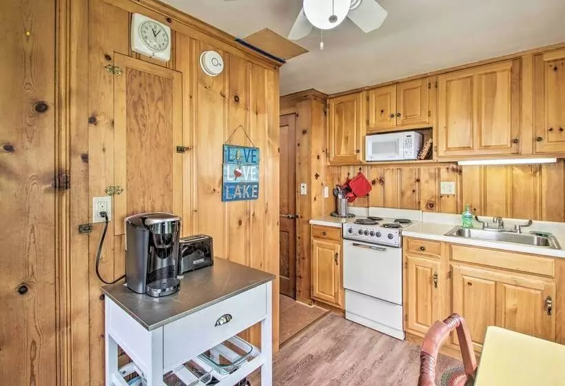 Beachfront Sebago Cottage W/ Deck + Grill!