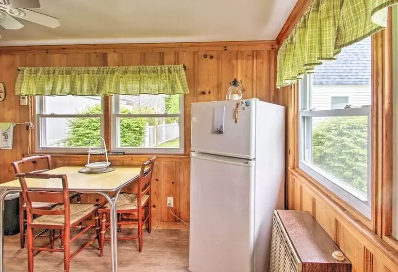 Beachfront Sebago Cottage W/ Deck + Grill!