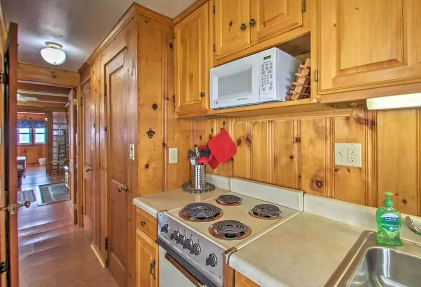 Beachfront Sebago Cottage W/ Deck + Grill!