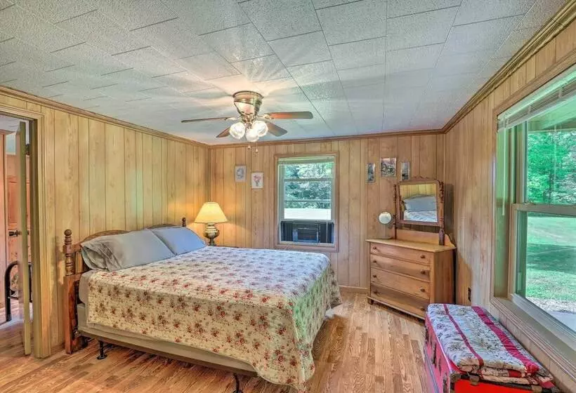 Porch & On Site Creek: Marshall Cabin Retreat