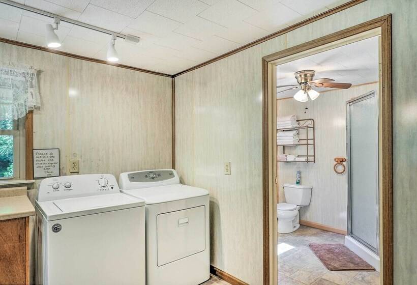 Porch & On Site Creek: Marshall Cabin Retreat