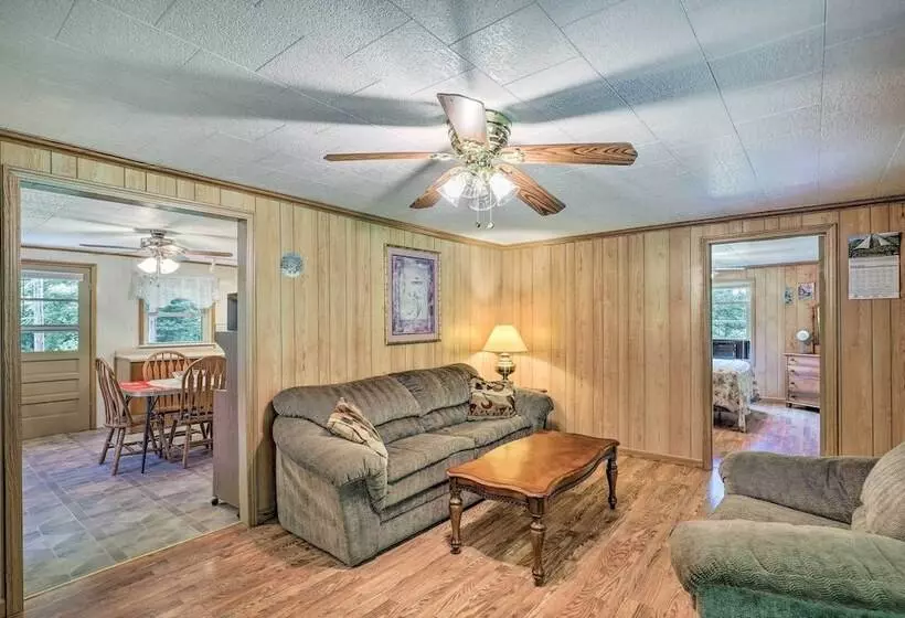 Porch & On Site Creek: Marshall Cabin Retreat