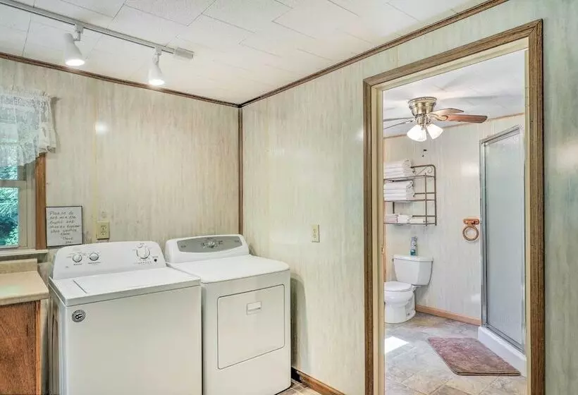 Porch & On Site Creek: Marshall Cabin Retreat