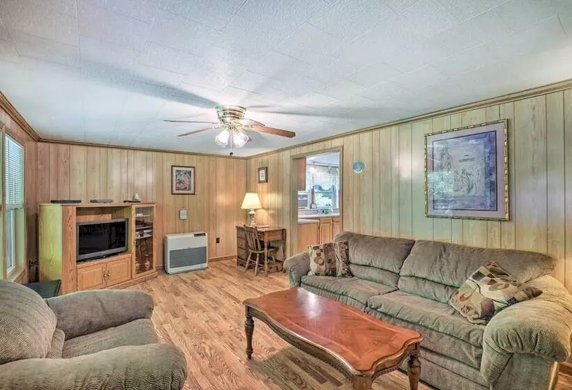 Porch & On Site Creek: Marshall Cabin Retreat