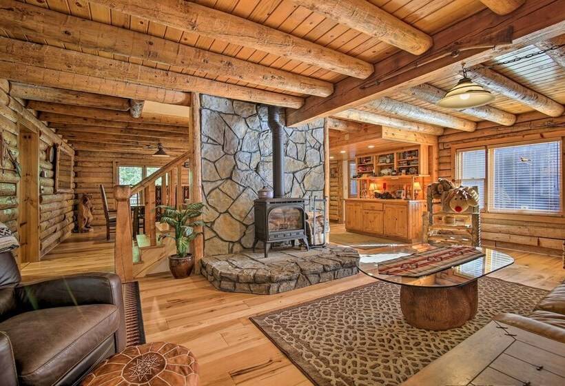 5 Mi To Hiking: Custom Cabin W/ Deck In Arnold!