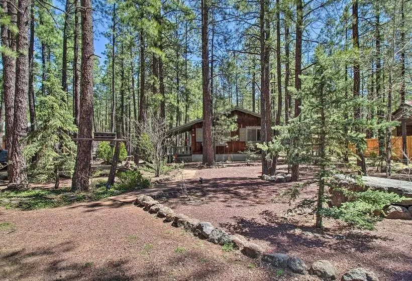Near Hiking & Golfing: Pinetop Cabin W/ Deck