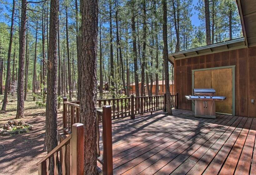 Near Hiking & Golfing: Pinetop Cabin W/ Deck